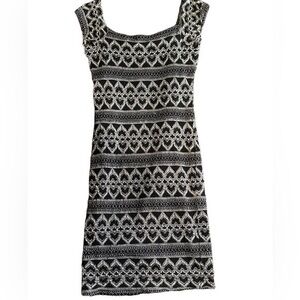 Vintage Hugo Buscati Heart Bodycon Dress - Size Medium